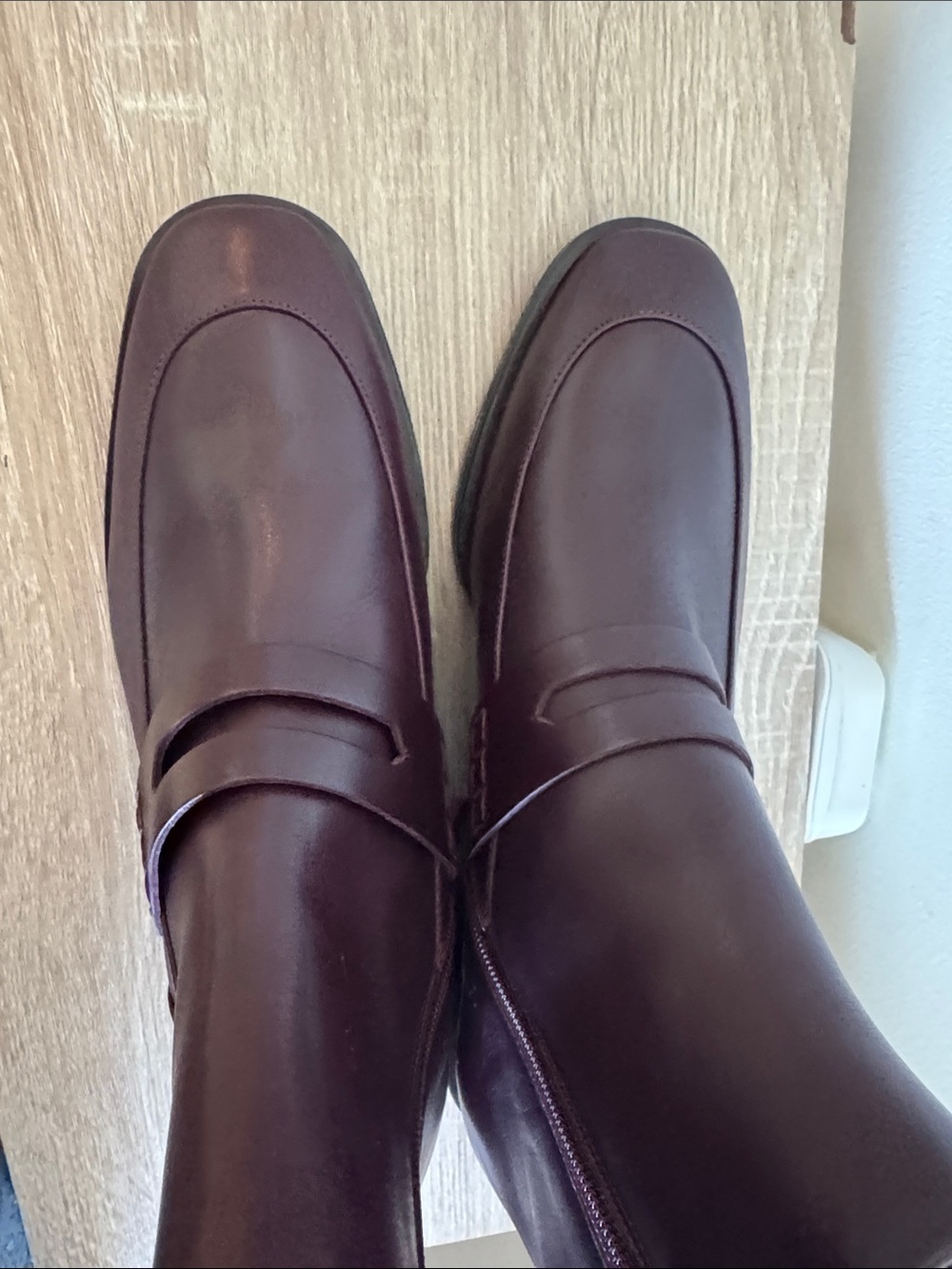 NWB! No. 6 Arne Women's Espresso Brown Leather Block Heel Ankle Boots - Picture 7 of 8